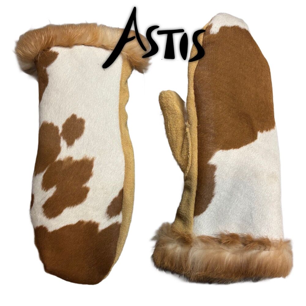 Astis Handcrafted Cowhide Leather Ski Mittens